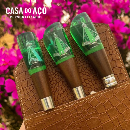 Imagem 5 de 8 de Kit Churrasqueiro- Cabo Padroeira - Três peças