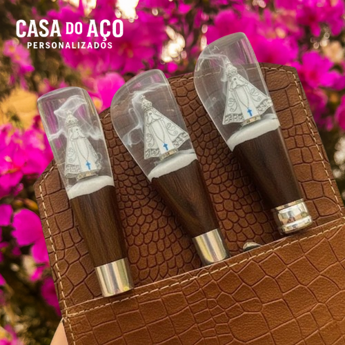 Imagem 8 de 8 de Kit Churrasqueiro- Cabo Padroeira - Três peças